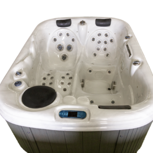 Geniet van luxe en comfort met deze hoogwaardige Balboa jacuzzi in top staat – perfect voor ontspanning in uw eigen tuin